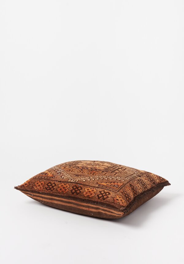 Shobhan Porter Vintage Kizil Ayak Camel Saddlebag Pillow in Brown/ Rust II	