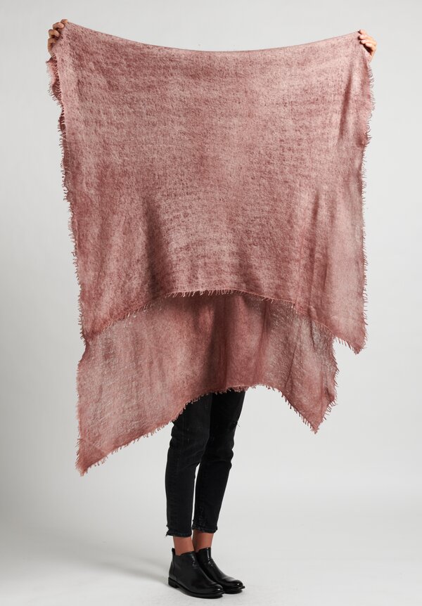 KAS Felted Cashmere Scarf in Wild Ginger/Apple Butter	