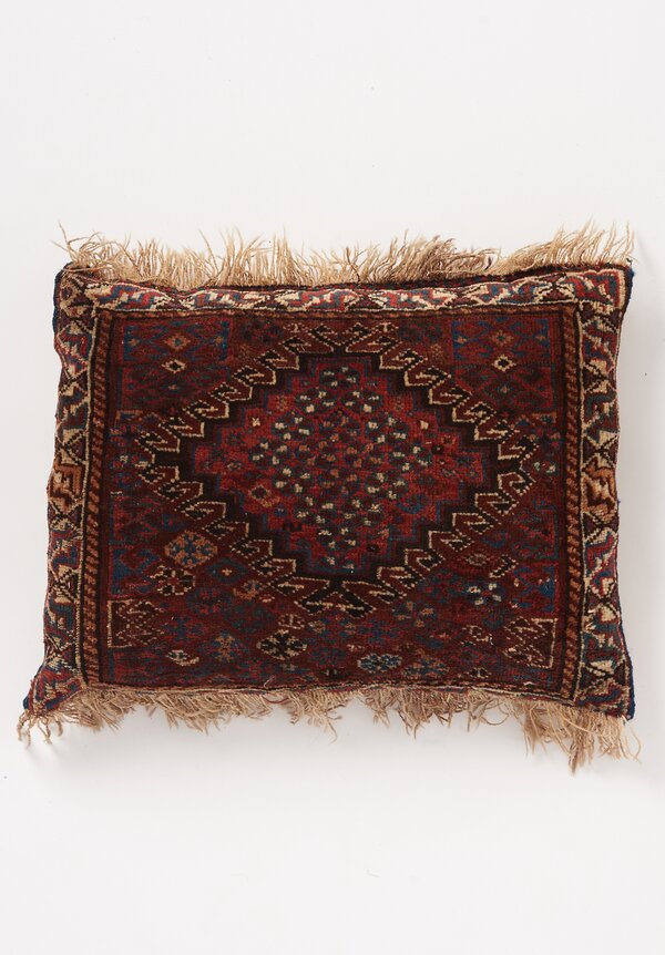 Shobhan Porter Vintage Handwoven Small Red Pillow	