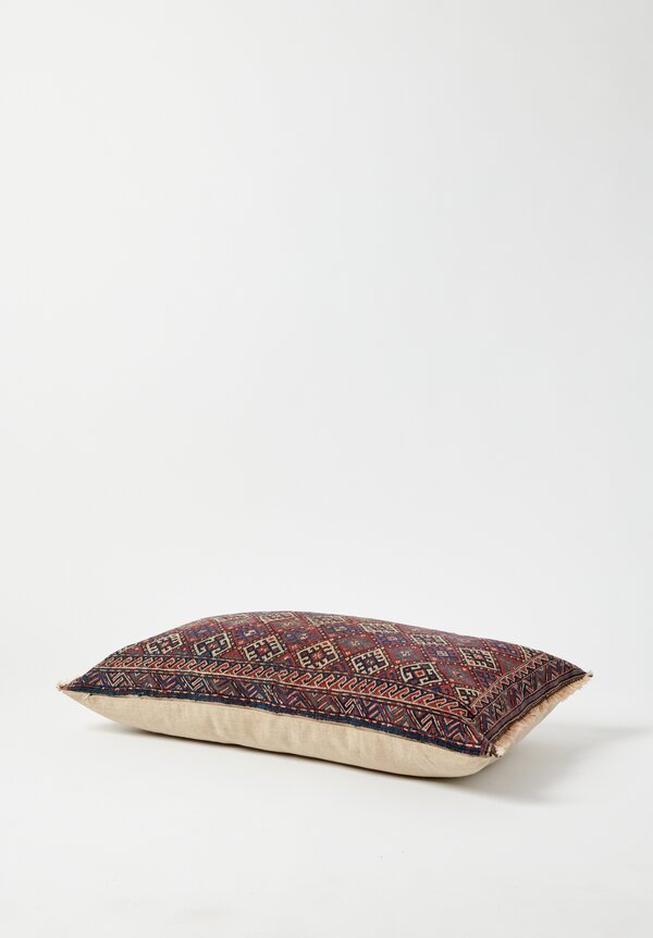 Shobhan Porter Vintage Kurdish Diamond Pattern Pillow	