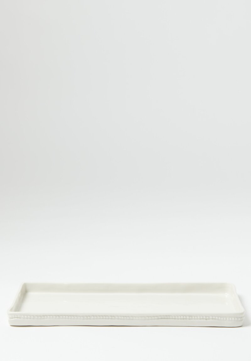 Alix D. Reynis Porcelain ''Louis XVl'' Rectangular Platter in White	