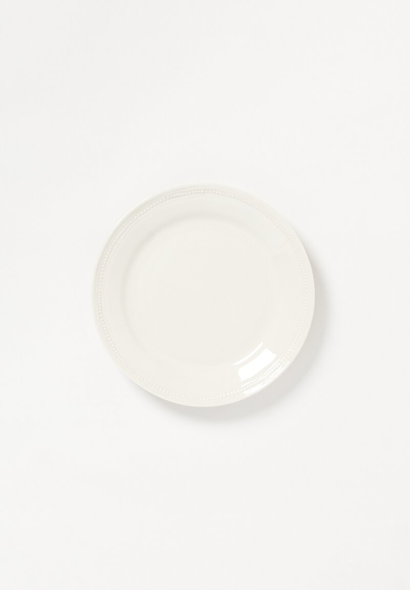 Alix D. Reynis Porcelain Limoges Dessert Plate - Louis XVl White	