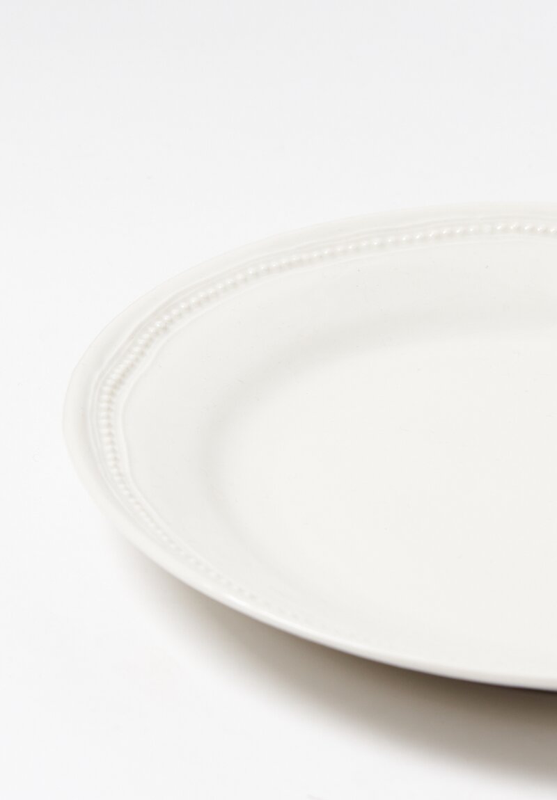 Alix D. Reynis Porcelain Limoges Dessert Plate - Louis XVl White	