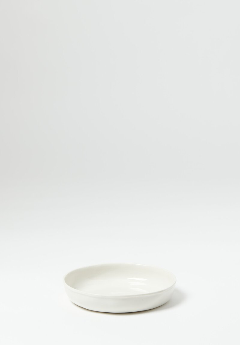 Alix D. Reynis Porcelain ''Simple Calotte'' Dessert Plate in White	