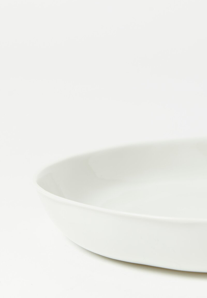 Alix D. Reynis Porcelain ''Simple Calotte'' Dinner Plate in White	