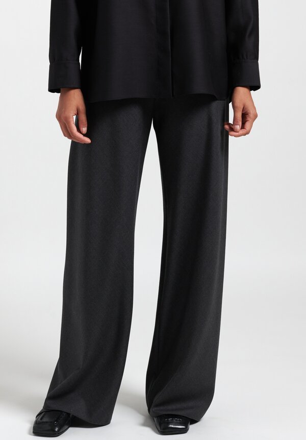 THE ROW Essentials Gala wool and mohair-blend wide-leg pants