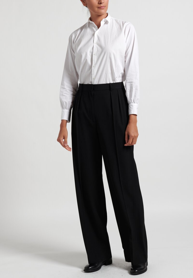 The Row Wide Leg Phoebe Pants in Black Santa Fe Dry Goods