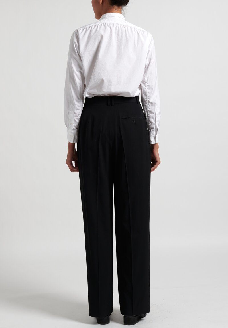 The Row Wide Leg Phoebe Pants in Black