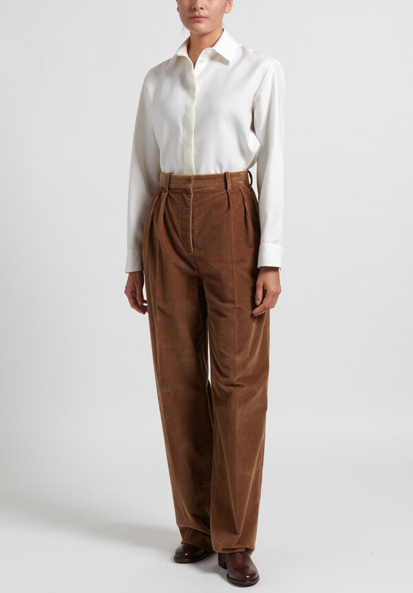 The Row Wide Leg Chandler Pants in Camel Santa Fe Dry Goods