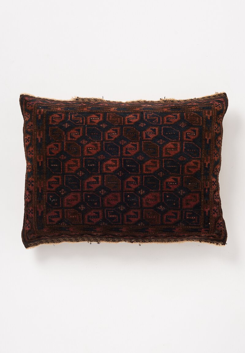 Shobhan Porter Handmade Vintage "Z" Hexagon Pattern Pillow 27 x 19in	