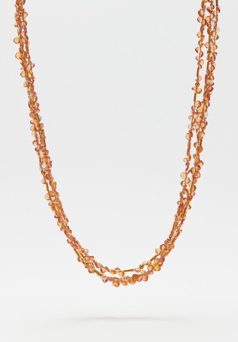 Greig Porter 18K Mandarin Garnet Necklace	