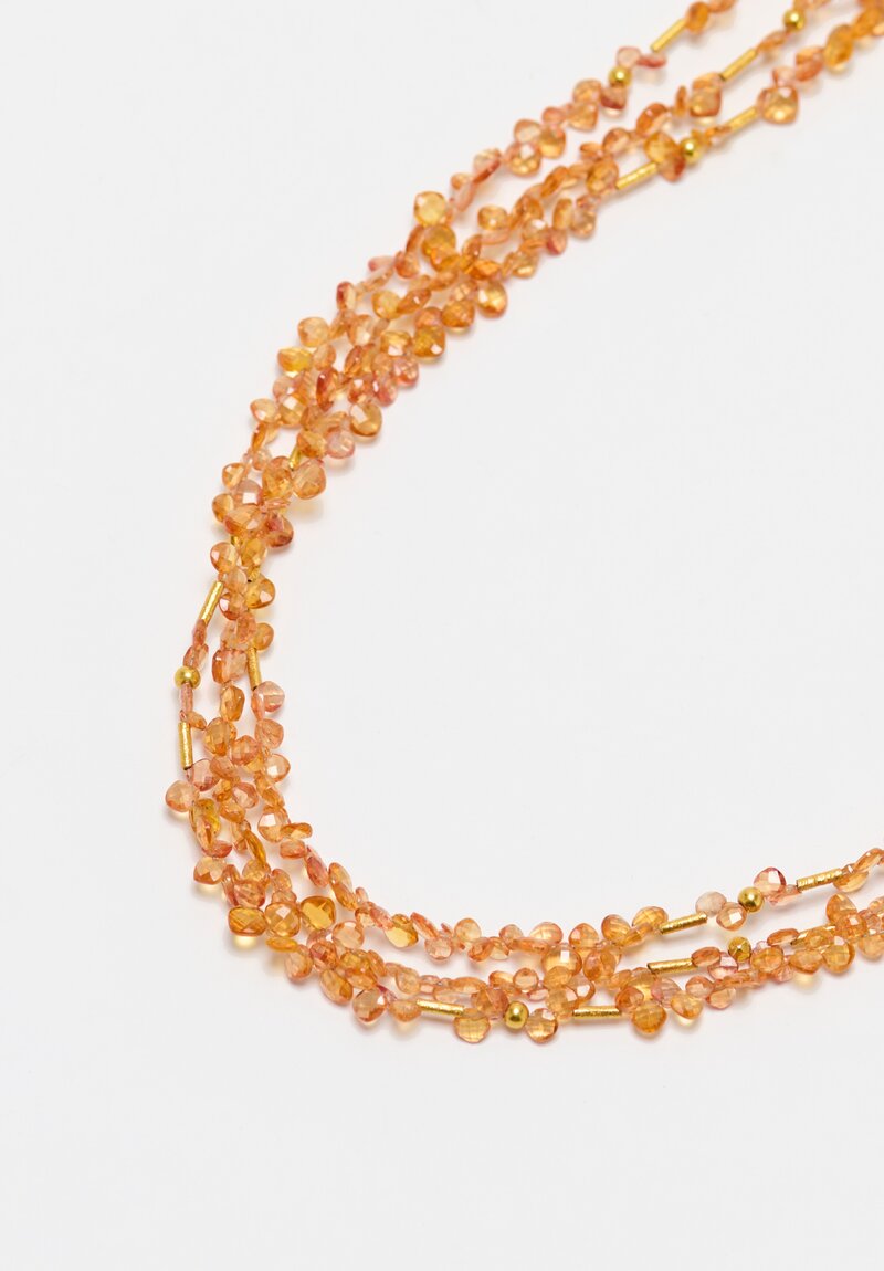 Greig Porter 18K Mandarin Garnet Necklace