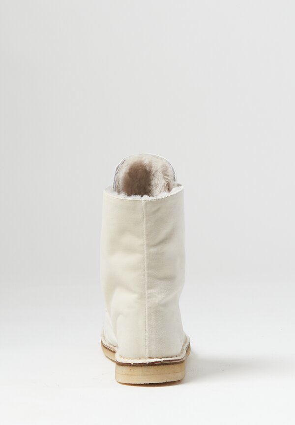Daniela Gregis Amphibious Ankle Boot in Cream	
