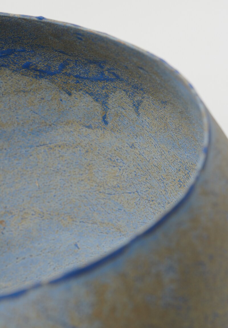 Linda Ouhbi Light Blue Handmade Wide Ceramic Pot	