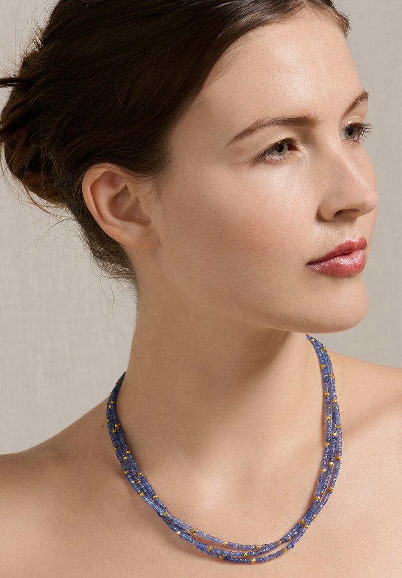 Greig Porter 18K, 3-Strand Sapphire Necklace	