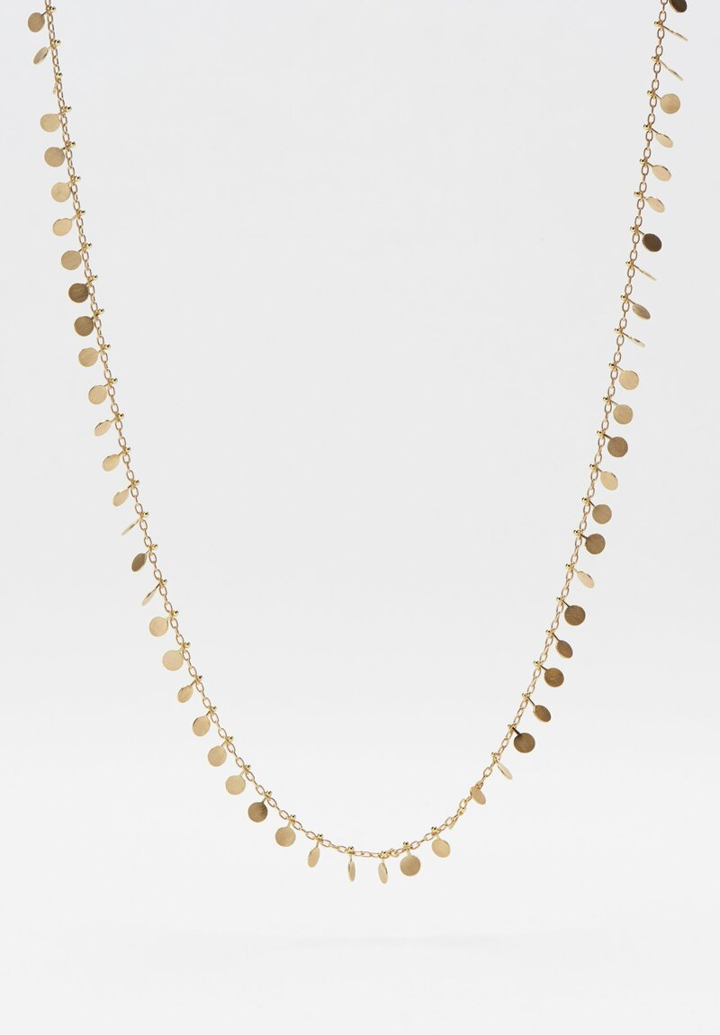 Sia Taylor 18K, Evenly Dotted Necklace	