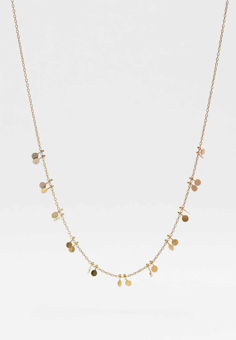 Sia Taylor 18K, Rainbow Gold Little Dots Necklace	