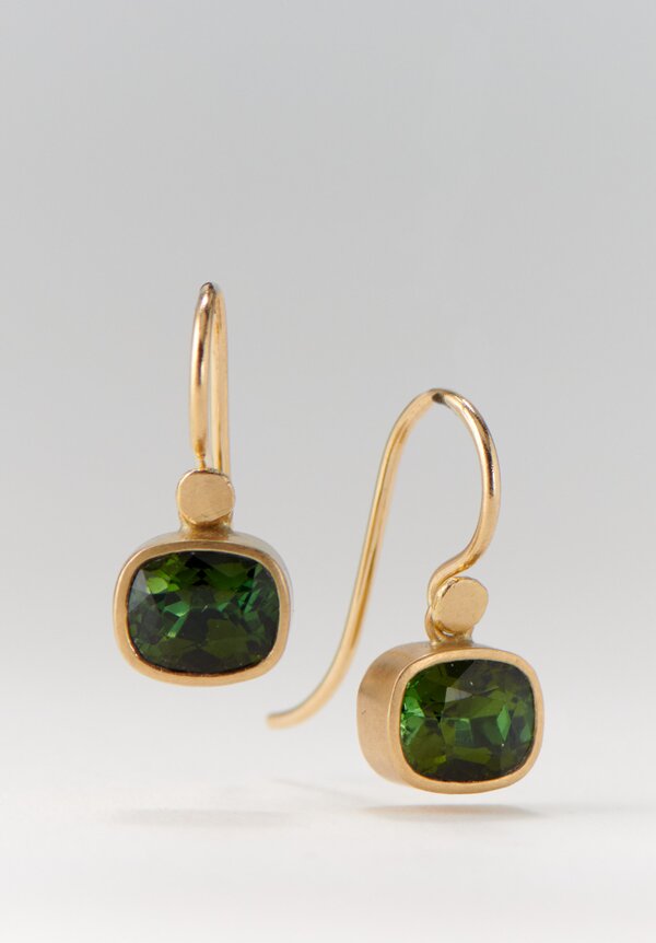 Lola Brooks Teeny Green Tourmaline Earrings	