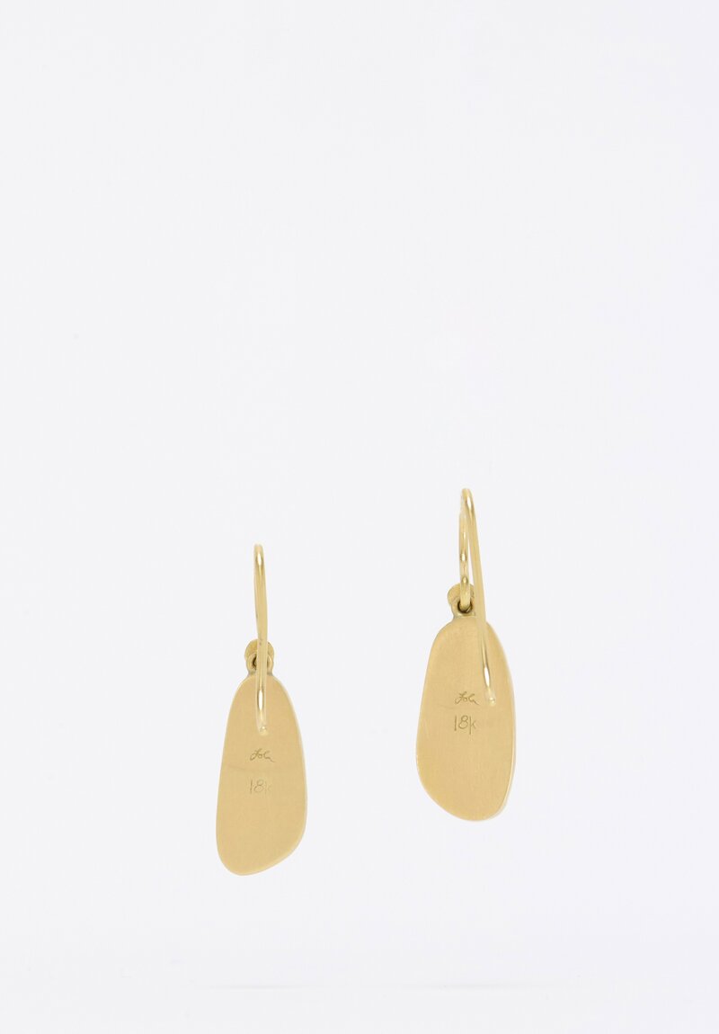 Lola Brooks 18K, Ruby Pebble Drop Earrings	