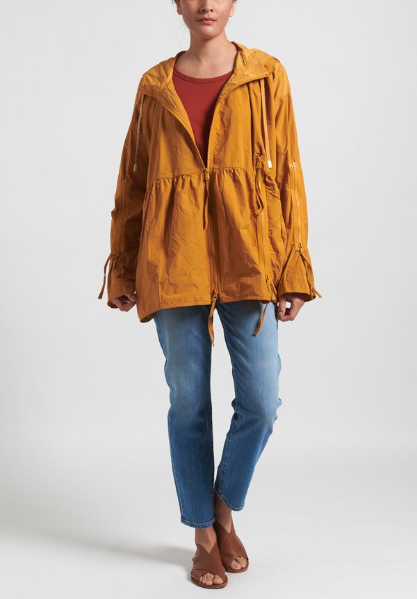 Rundholz Black Label Multi-Zipper Hooded Jacket in Mango Yellow	