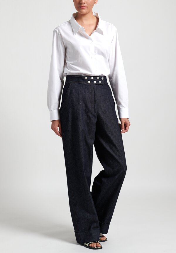 Dries Van Noten Wide Leg Pakora Jeans in Indigo | Santa Fe Dry Goods ...