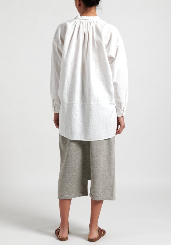 Lauren Manoogian New Playa Drop Crotch Pants in Grey Melange	