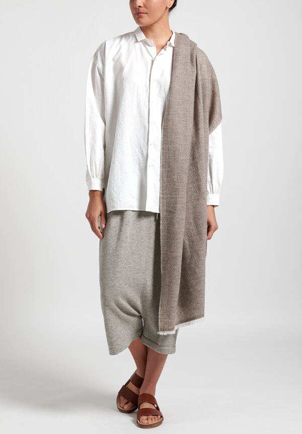 Lauren Manoogian New Playa Drop Crotch Pants in Grey Melange	