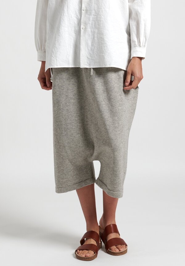 Lauren Manoogian New Playa Drop Crotch Pants in Grey Melange	