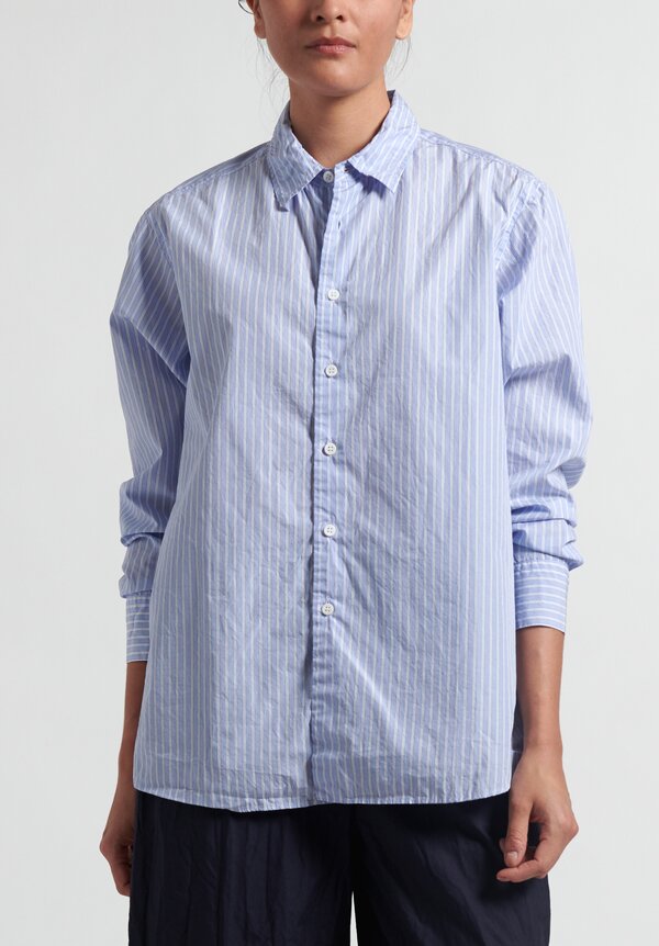 Casey Casey Striped Fabiano Shirt in Blue and White