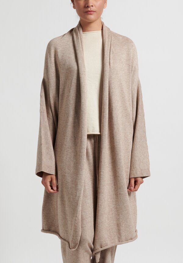 Lauren Manoogian Long Slouch Cardigan in Ecru Melange