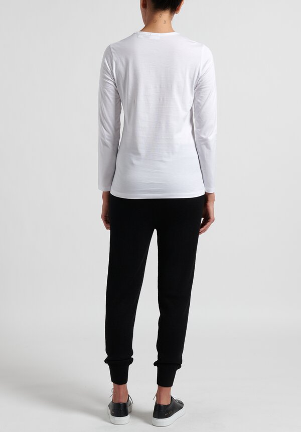 Handvaerk Long Sleeve T-Shirt in White	