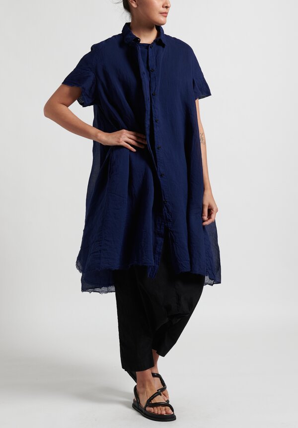 Rundholz Dip Lightweight Button-Up Dress in Blue | Santa Fe Dry Goods ...