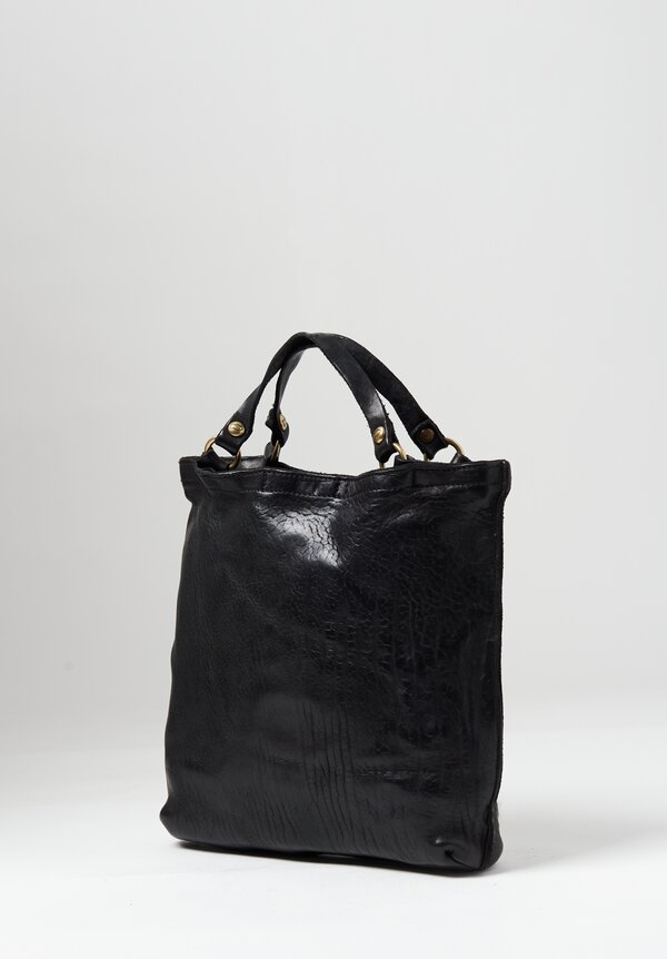 Campomaggi Leather Medium Shopper in Black	