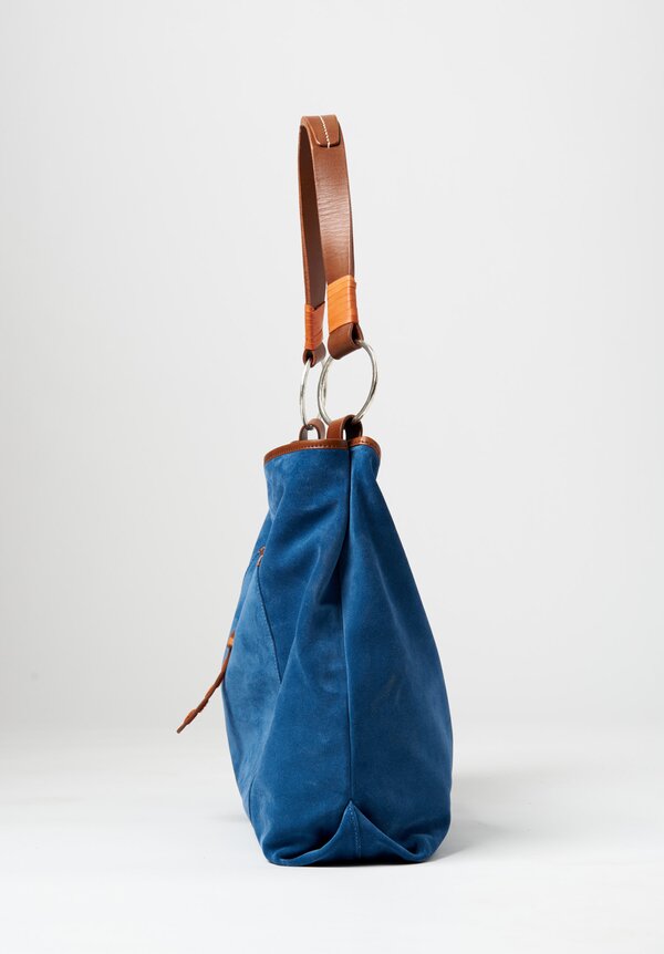Massimo Palomba Calypso Derby Shoulder Bag Denim Blue	