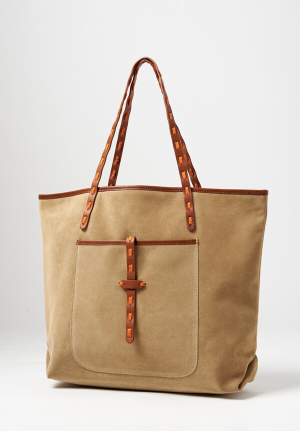 Massimo Palomba Dafne String Derby Tote Tabac Brown	
