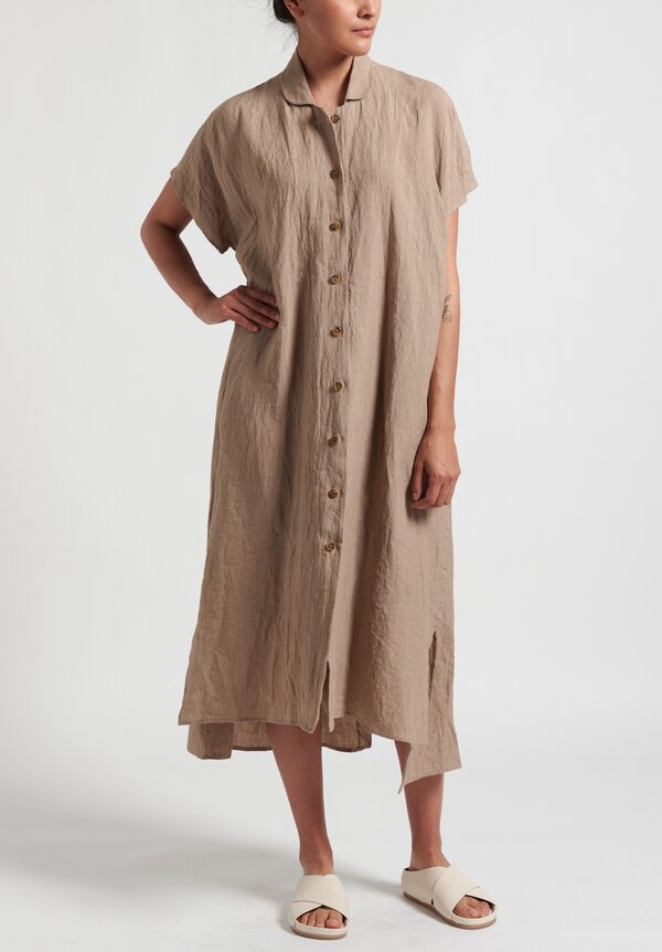 Lauren Manoogian New Dormer Shirtdress in Taupe