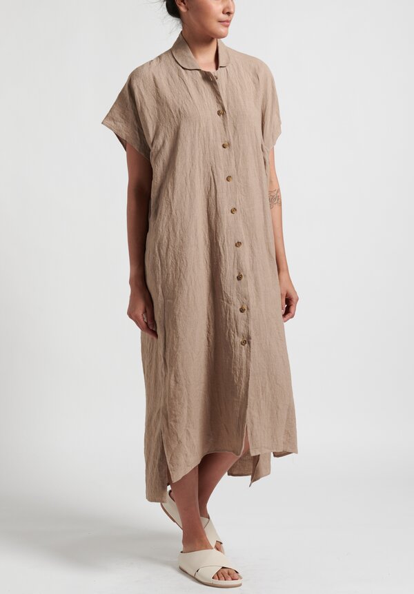 Lauren Manoogian New Dormer Shirtdress in Taupe