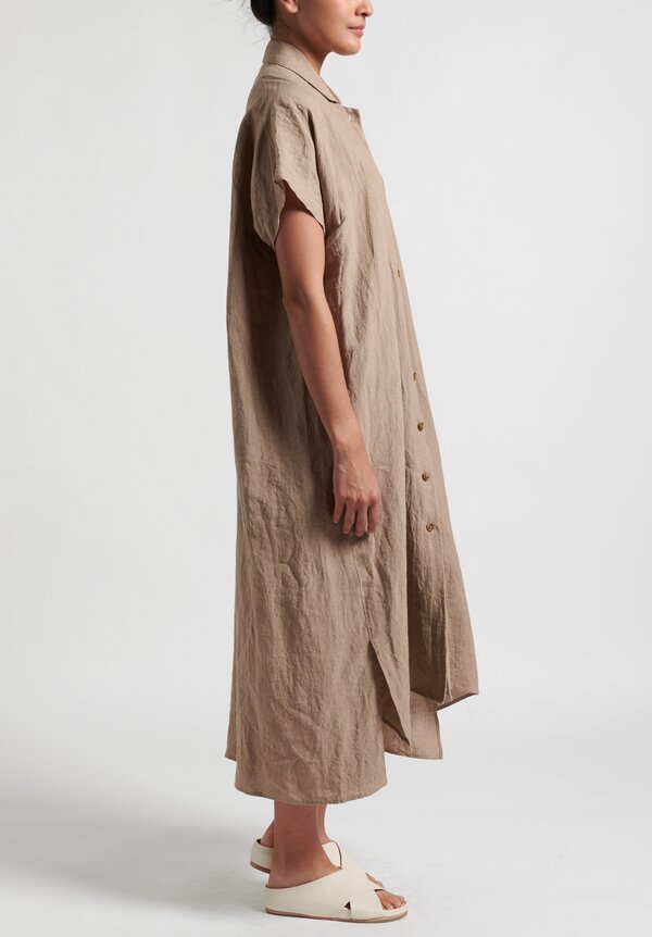 Lauren Manoogian New Dormer Shirtdress in Taupe