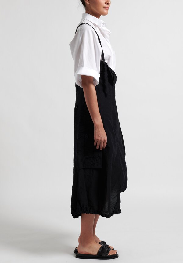 Rundholz Multi-Pocket Overall Dress in Black	