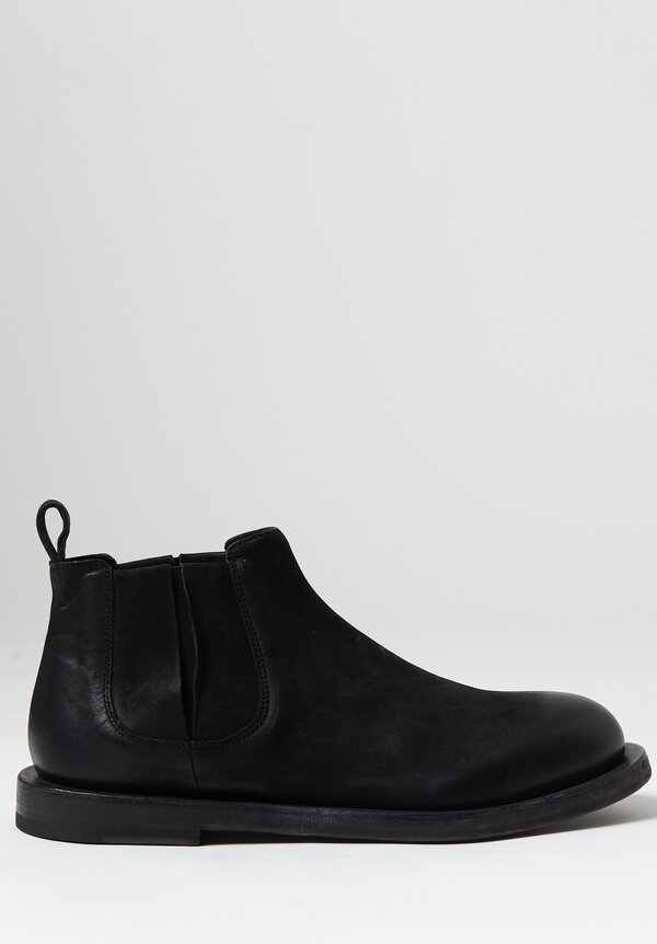 Rundholz Dip Leather Ankle Bootie in Black