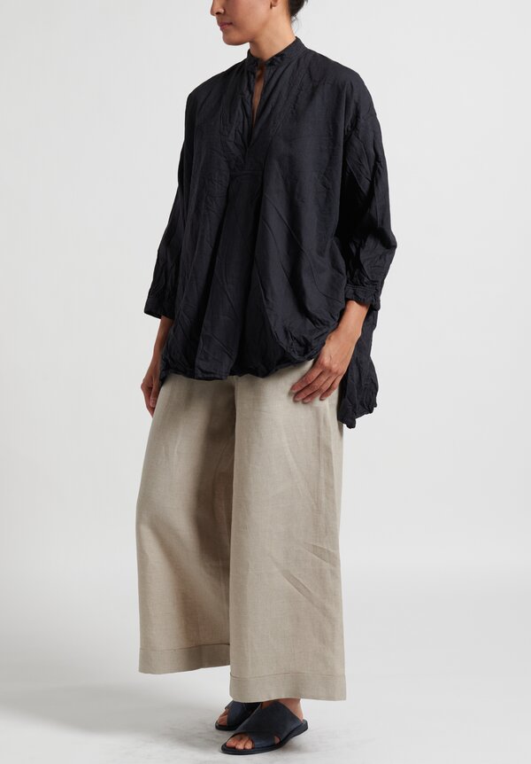Daniela Gregis Washed Kora Chicory Top in Anthracite	