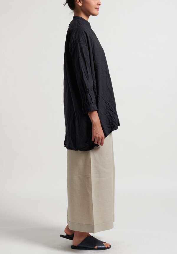 Daniela Gregis Washed Kora Chicory Top in Anthracite	
