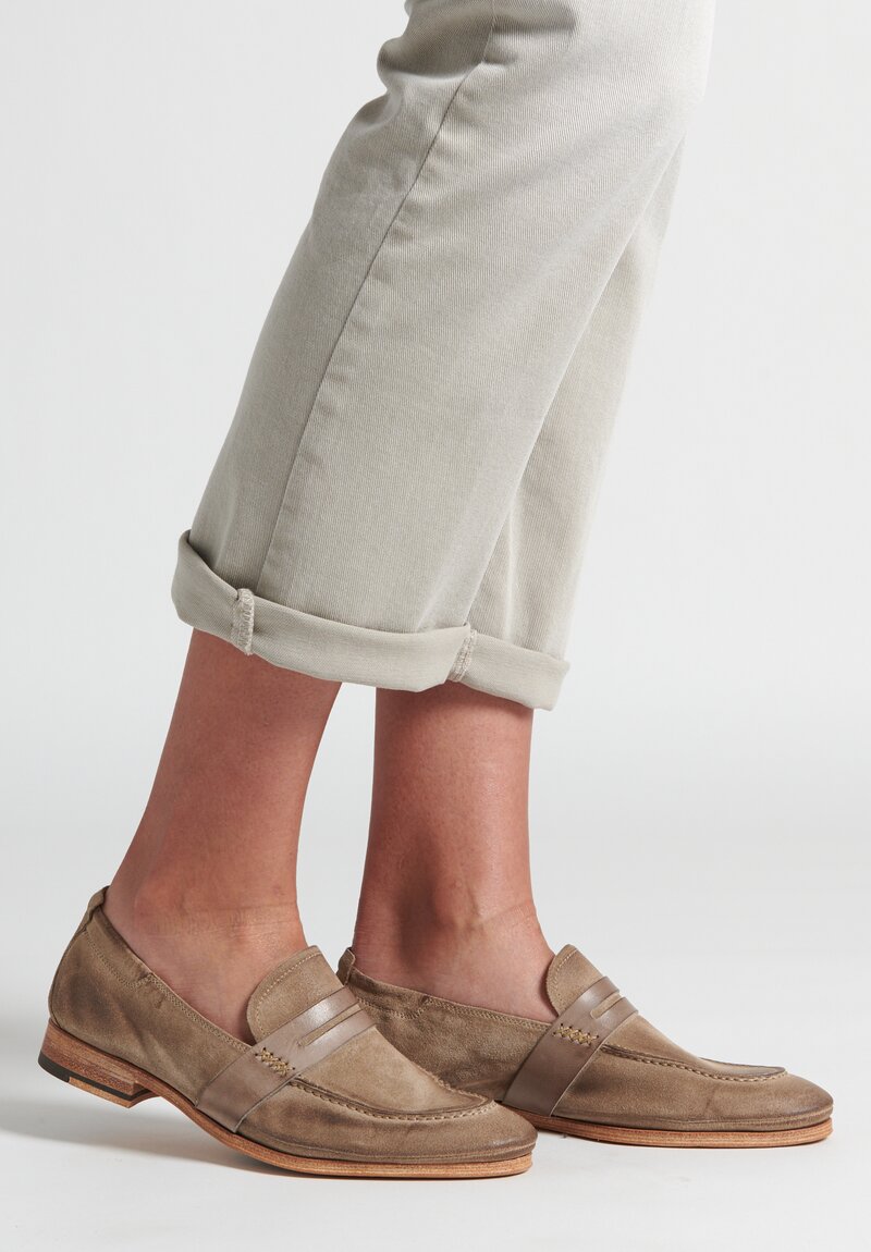 N.D.C Sacchetto L Saddle Loafer in Antilop Tan	