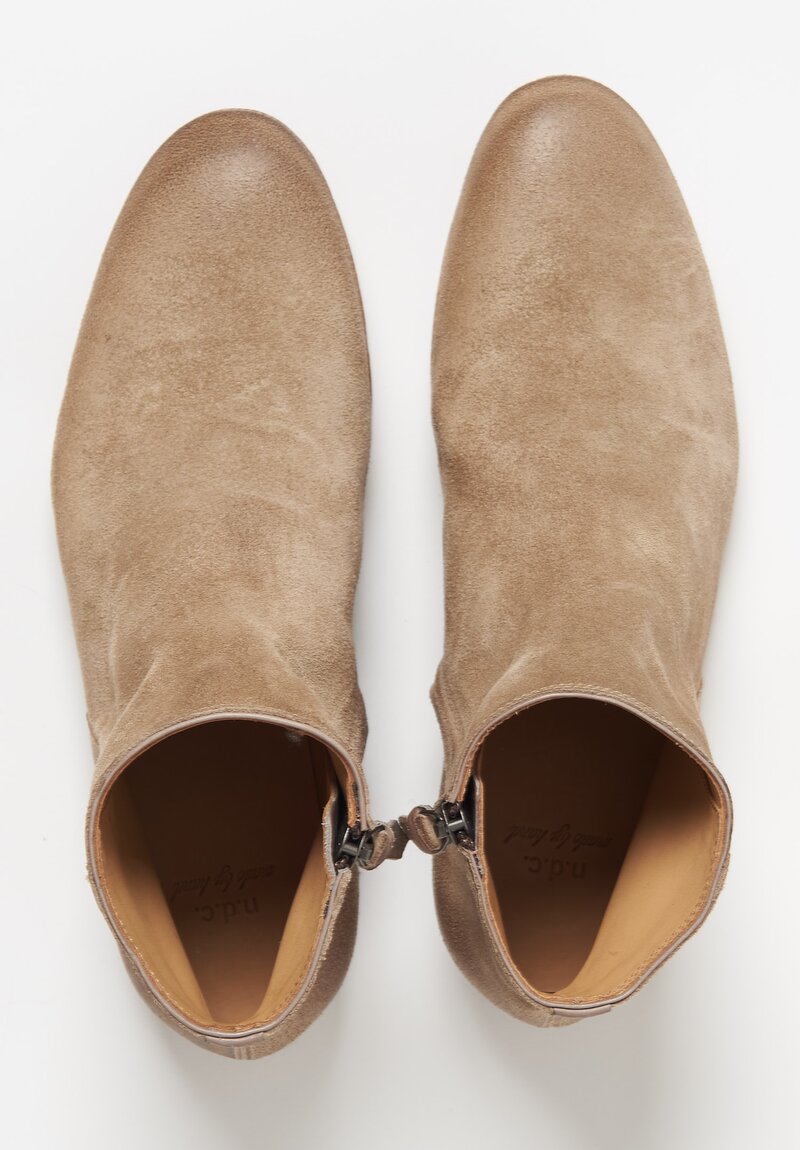 N.D.C. Sacchetto L Zip Loafer in Antilop Tan	