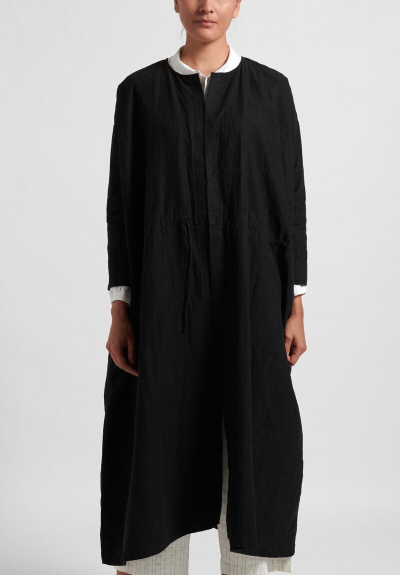 Kaval Open-Front Duster in Black