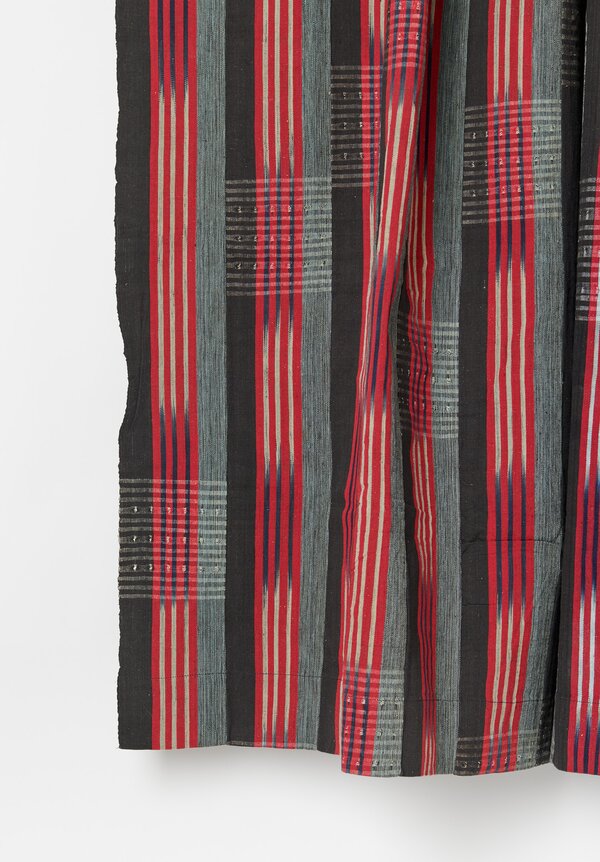 Antique and Vintage Handmade Nigerian Crossed Stripes Yoruba Textile	