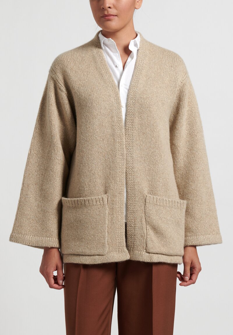 The Row Cashmere-Blend Cukoo Coat in Natural