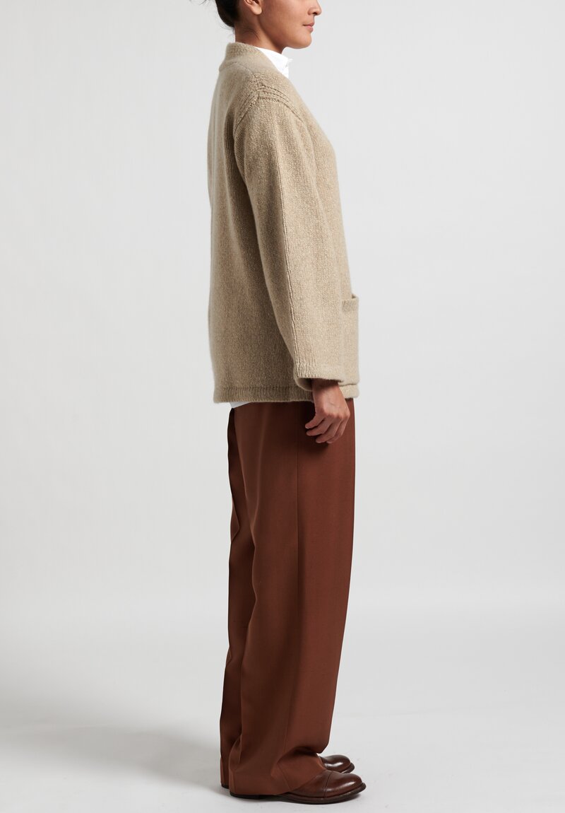 The Row Cashmere-Blend Cukoo Coat in Natural