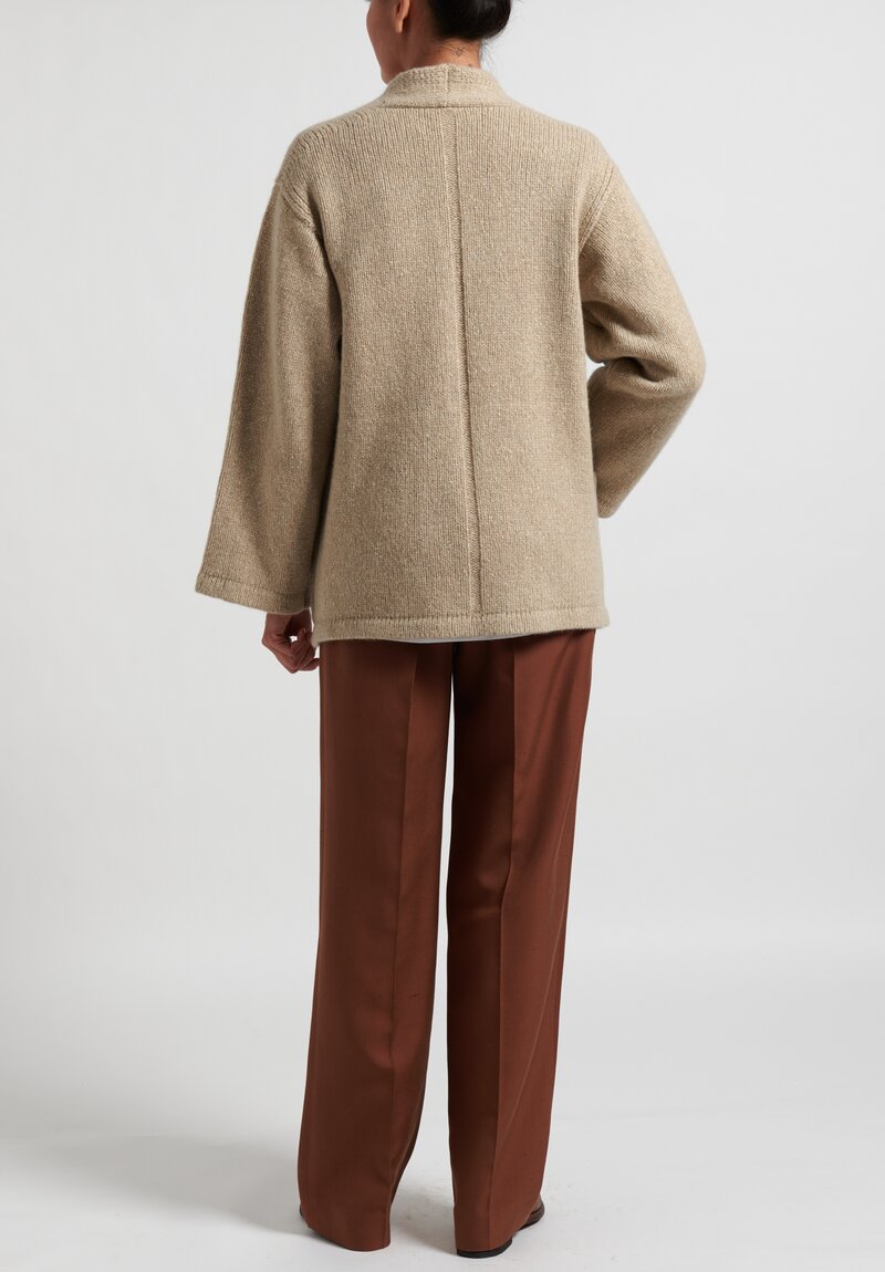The Row Cashmere-Blend Cukoo Coat in Natural