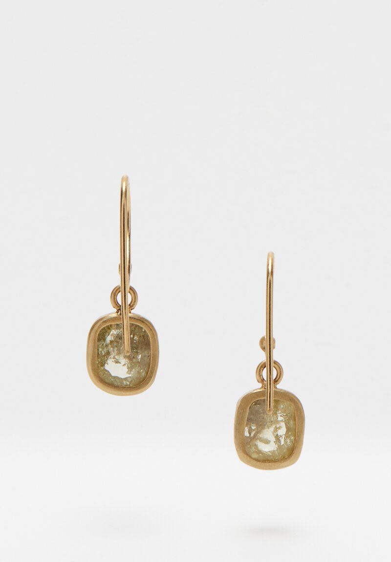 Margery Hirschey 18K, Yellow Diamond Earrings	